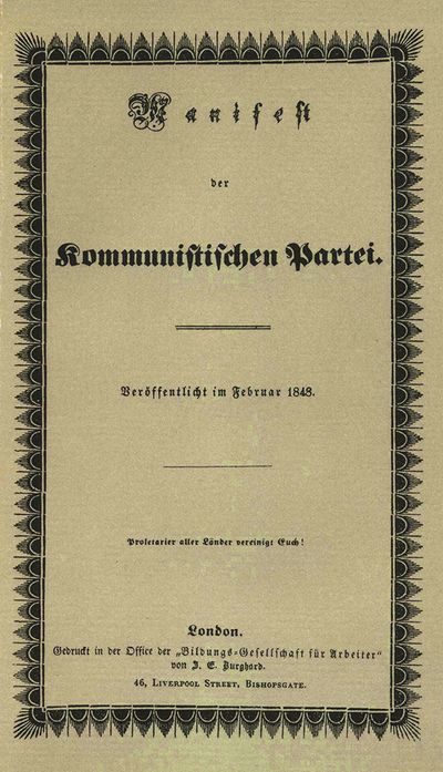 MANIFESTO COMUNISTA - Karl Marx e Frederich Engels