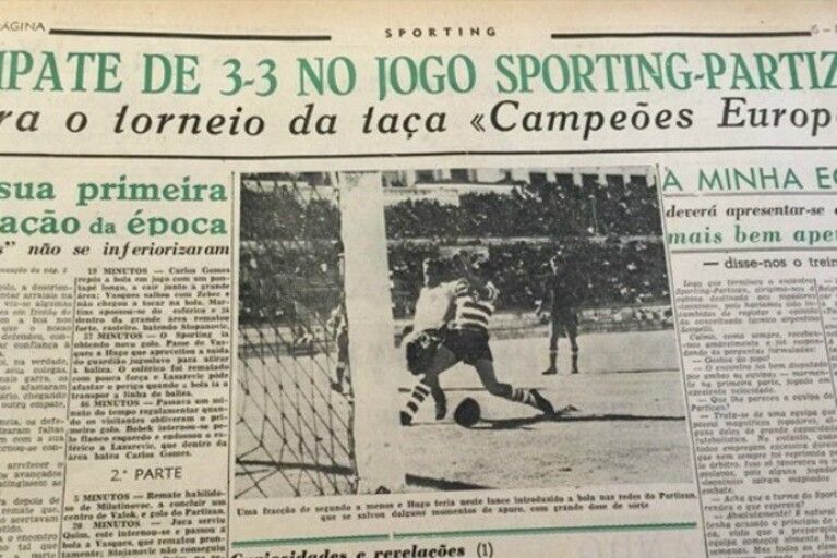Nasceu a "Champions" - 1º jogo - SPORTING-PARTIZAN