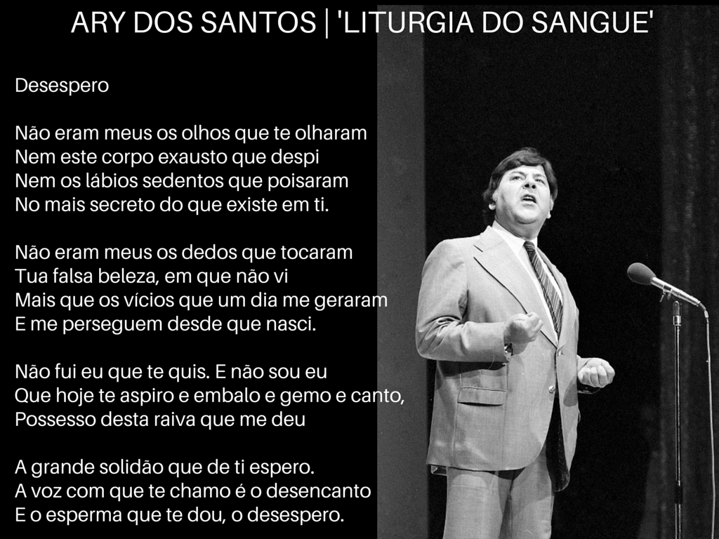 ARY DOS SANTOS – o grande poeta declamador