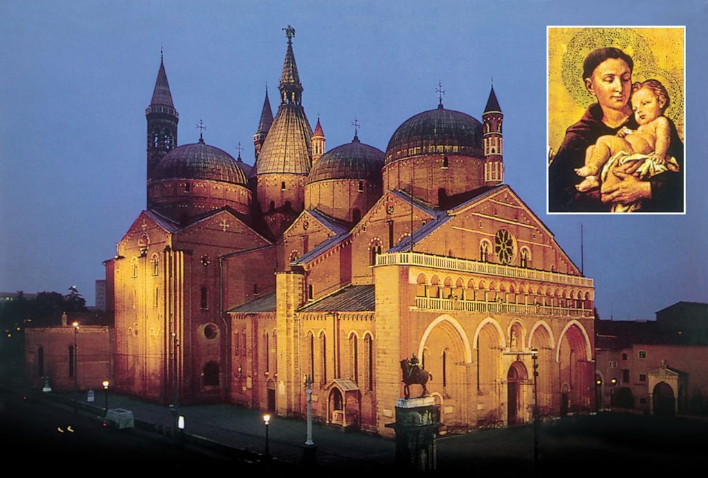 A BASÍLICA DE SANTO ANTÓNIO EM PÁDUA   recebe os seus restos mortais em 1263