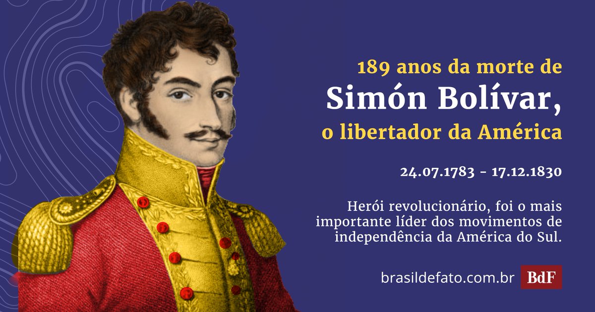 SIMON BOLIVAR                                                                          -o libertador da América do Sul